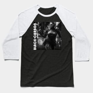 Black Carbon Cyberpunk Assassin 001 Baseball T-Shirt